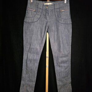 Stella McCartney X H&M Skinny Wомеns Blue Denim Jeans 36 (US 4-6)